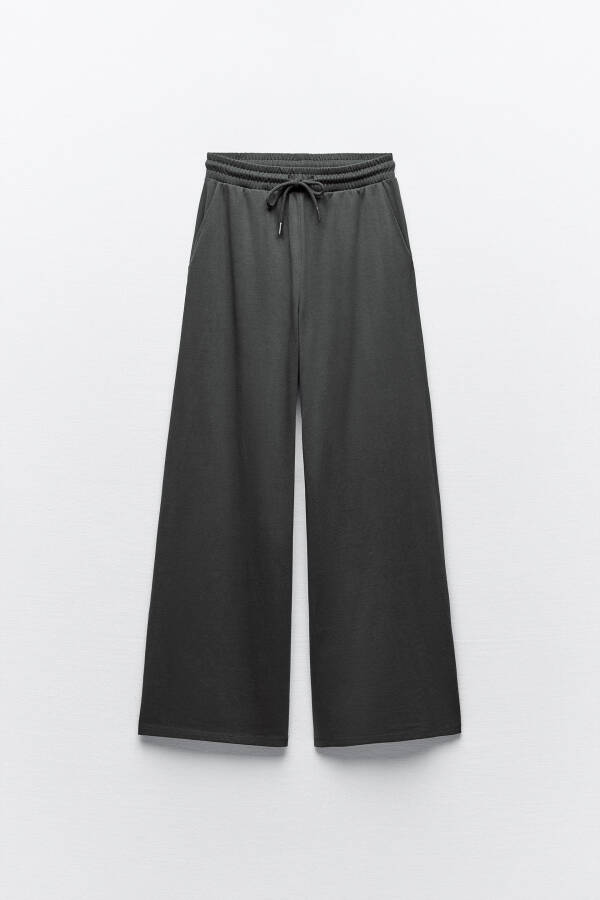 HEAVY COTTON PANTS Black Charcoal Grey - 6