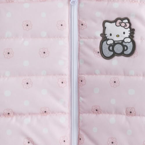 Hello Kitty Sanrio Girls Kulakli Bolalar va Katta Bolalar uchun quloqli Puffer kurtka - 4