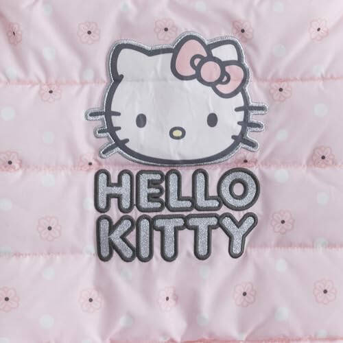 Hello Kitty Sanrio Girls Kulakli Bolalar va Katta Bolalar uchun quloqli Puffer kurtka - 6