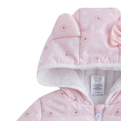 Hello Kitty Sanrio Girls Kulaklı Çocuk ve Büyük Çocuklar İçin Kapüşonlu Puffer Mont - 3