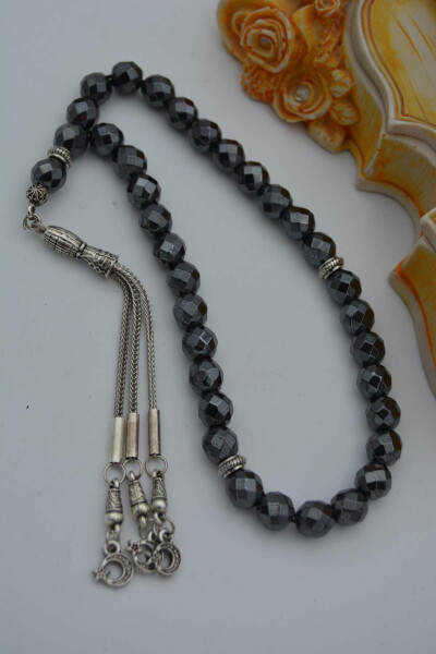 Hematite stone prayer beads - 1