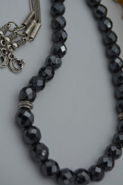 Hematite stone prayer beads - 4