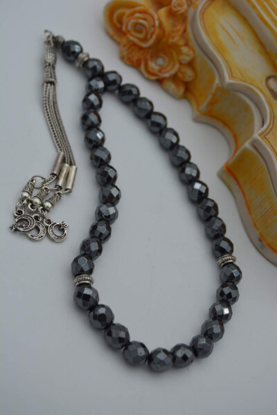 Hematite stone prayer beads - 5