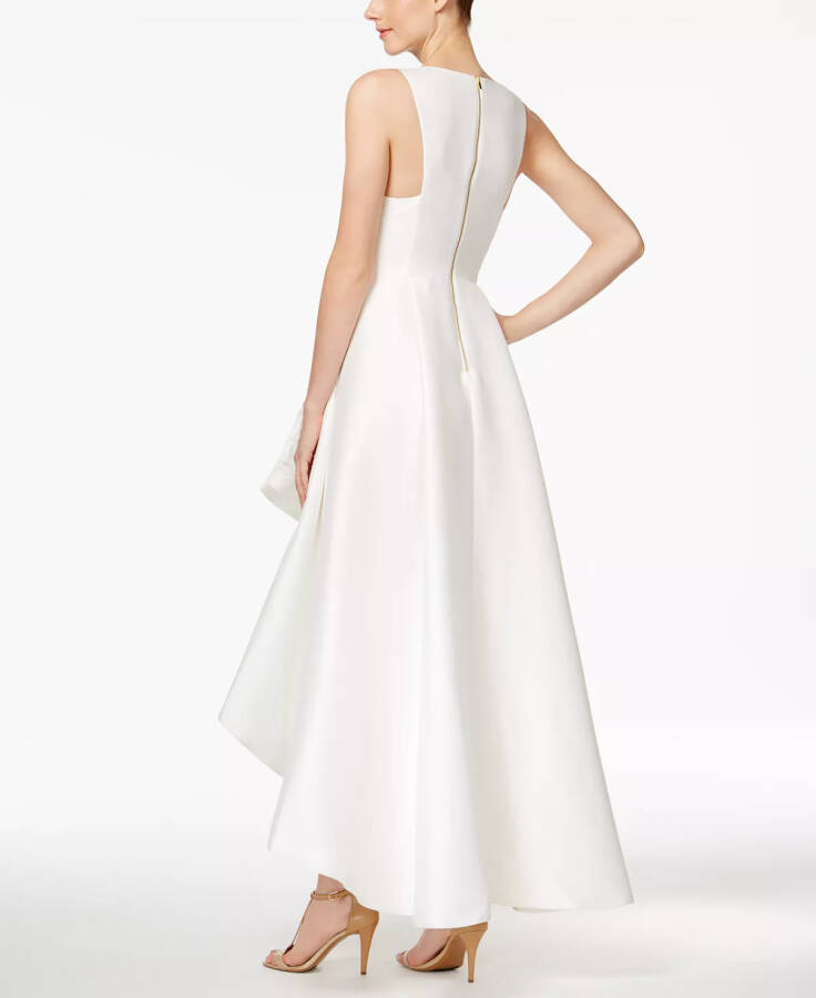 High-Low A-Line Gown Eggshell - 2