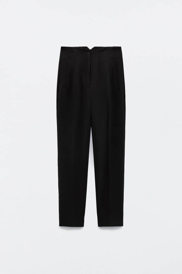 HIGH WAIST TROUSERS - Black - 10