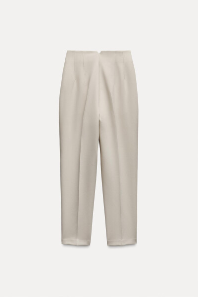 HIGH WAIST TROUSERS-Dirty-white - 9