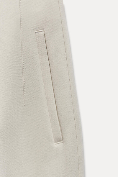 HIGH WAIST TROUSERS-Dirty-white - 10