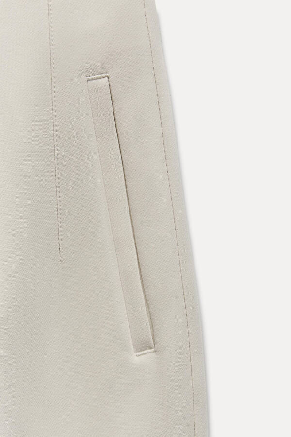 HIGH WAIST TROUSERS-Dirty-white - 8