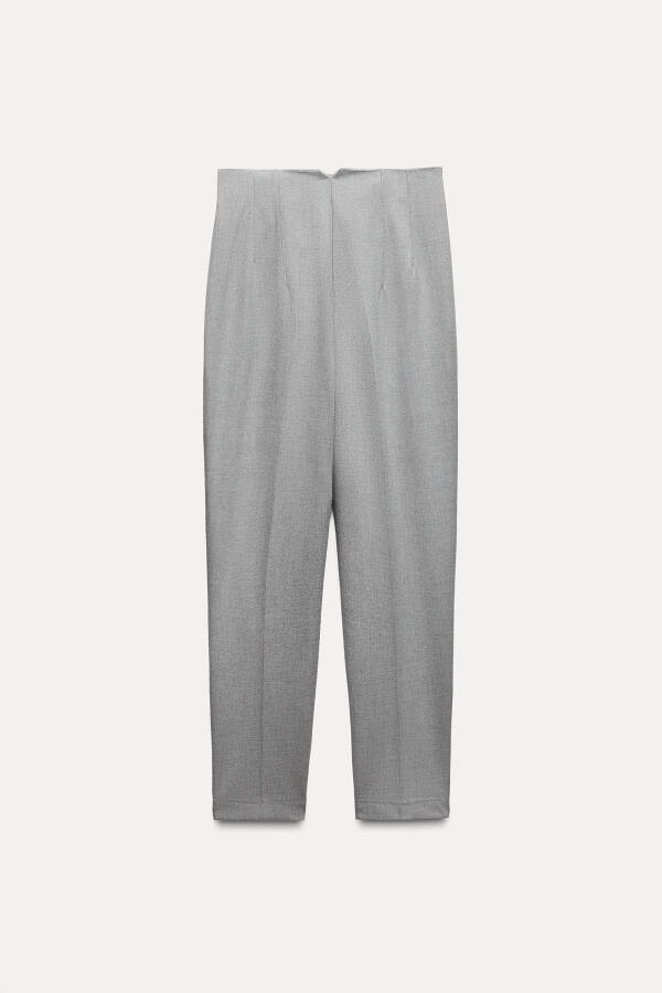 HIGH WAIST TROUSERS-Pearl grey - 9