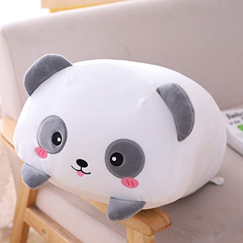 Hitoshe Panda Peluş Doldurulmuş Hayvan, Sevimli Panda Peluş Silindirik Vücut Yastığı Oyuncak Hediyeler Çocuklar İçin Doğum Günü, Sevgililer Günü, Noel, 8 inç - 2