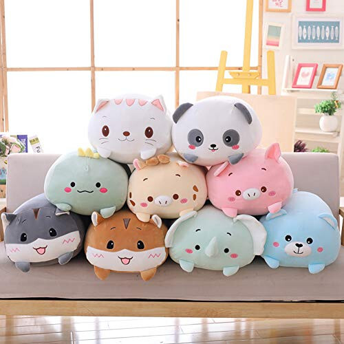 Hitoshe Panda Peluş Doldurulmuş Hayvan, Sevimli Panda Peluş Silindirik Vücut Yastığı Oyuncak Hediyeler Çocuklar İçin Doğum Günü, Sevgililer Günü, Noel, 8 inç - 3