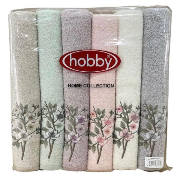 Hobby 50x85cm 12 Pack Embroidered Towel Camelia - 2