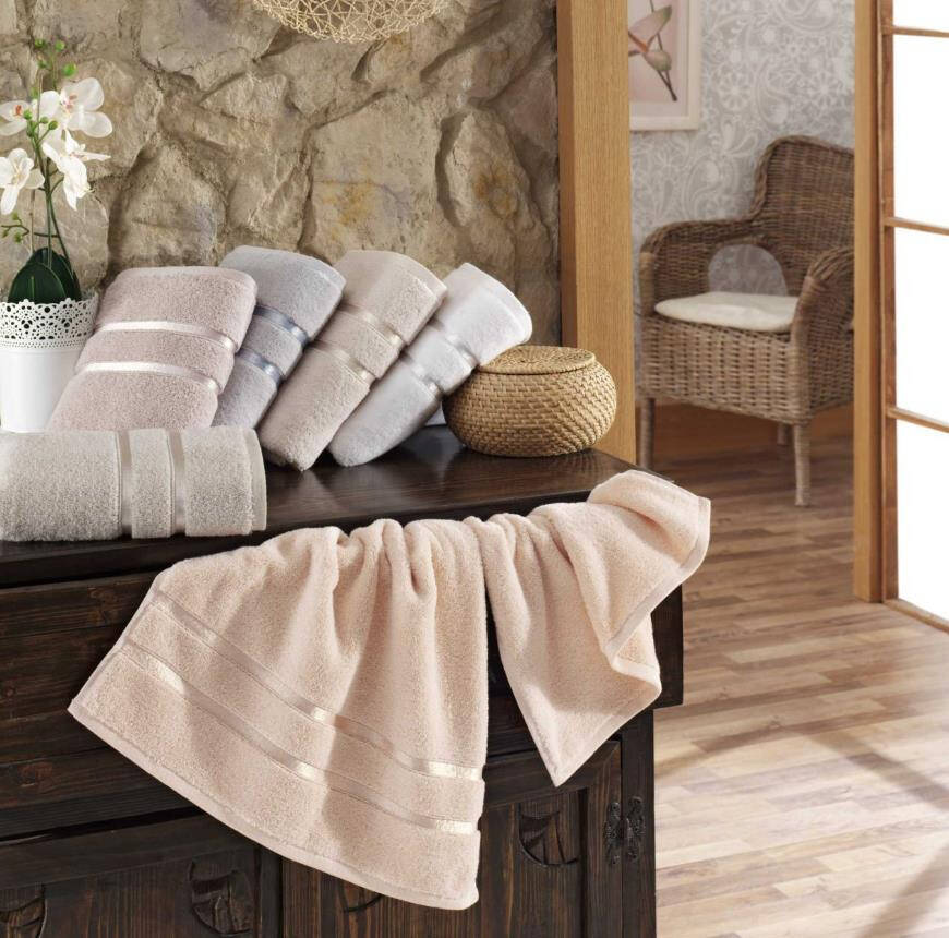 Hobby Dolce White 50x90 6-Piece Towel Set - 3