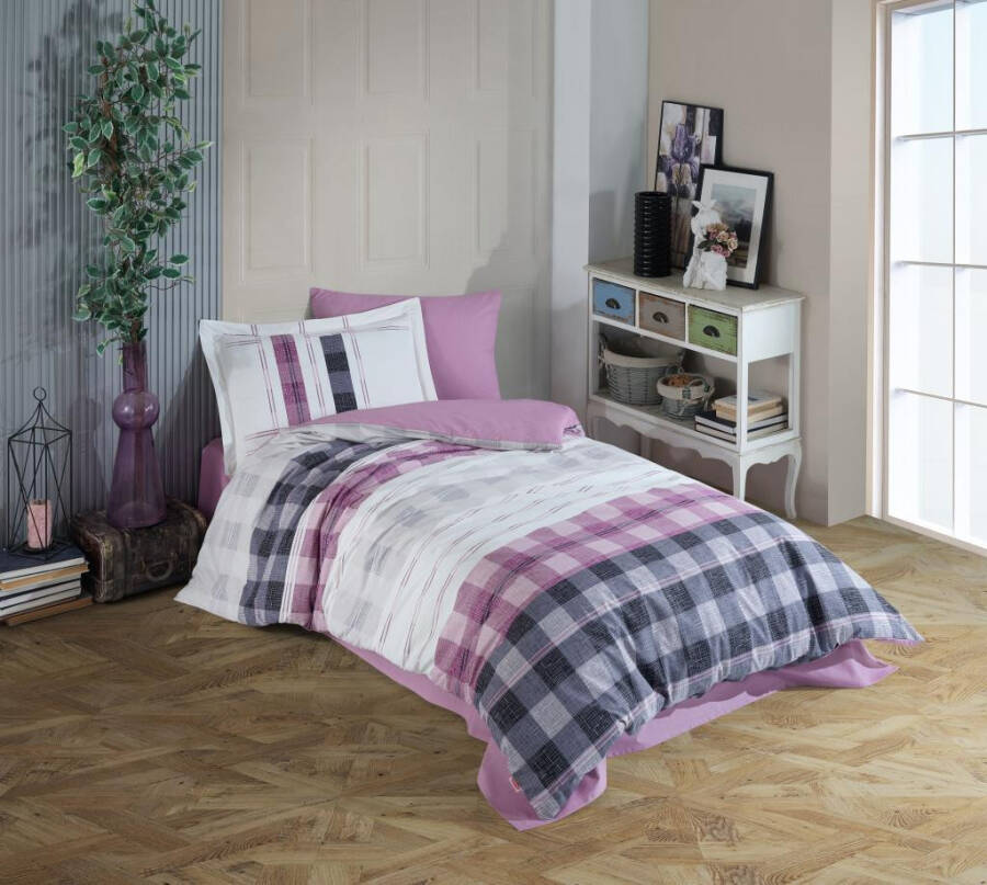 Hobby Single Poplin Bedding Set Seulita Pink - 1