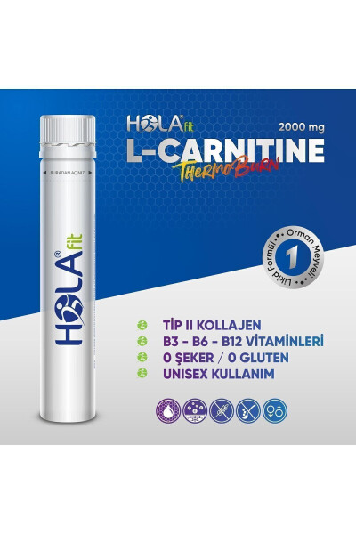 Hola Fit L-Carnitine 2000 Mg Type 2 Collagen / 15 Shot Forest Fruit - 3