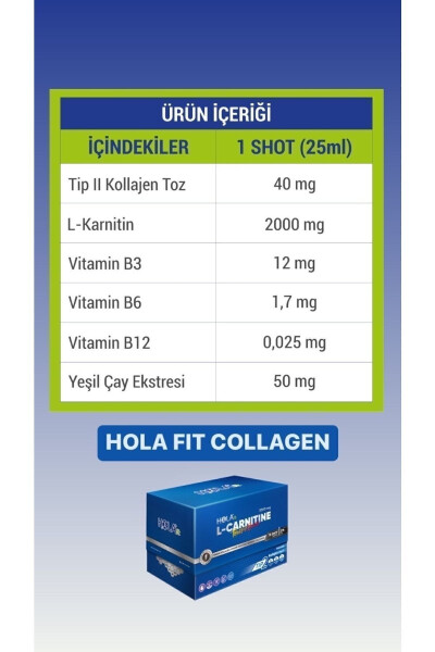 Hola Fit L-Carnitine 2000 Mg Type 2 Collagen / 15 Shot Forest Fruit - 5