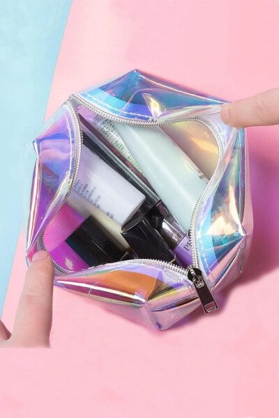 Holographic Transparent Makeup Bag - 9