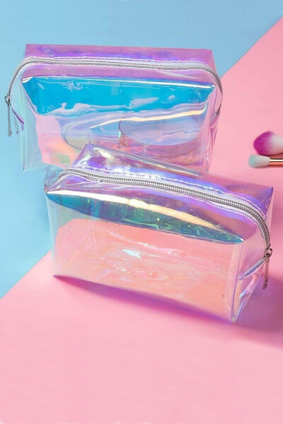 Holographic Transparent Makeup Bag - 11