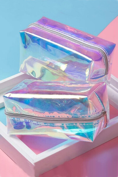 Holographic Transparent Makeup Bag - 4