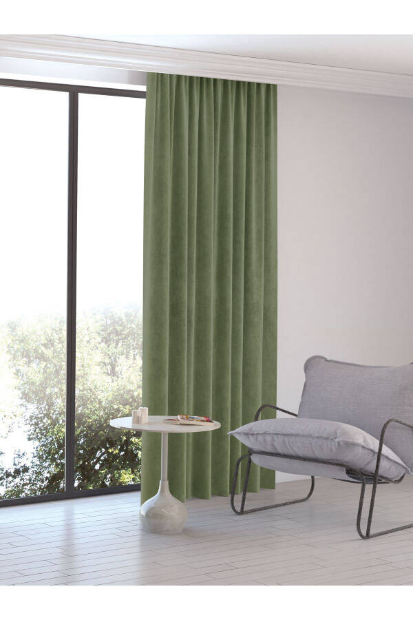 Home Daily Series Olive Leaf Island Background Curtain - 10