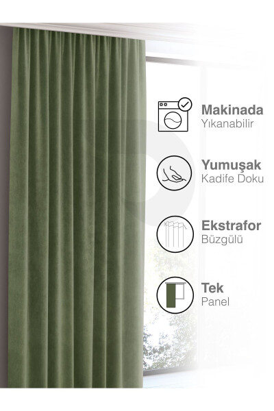 Home Daily Series Olive Leaf Island Background Curtain - 11