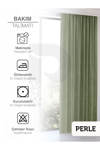 Home Daily Series Olive Leaf Island Background Curtain - 12