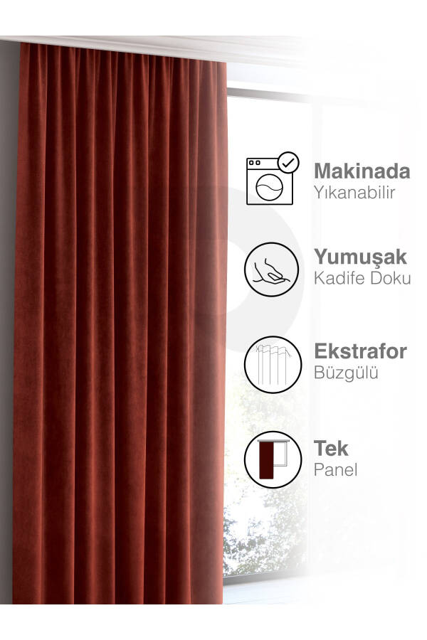 Home Daily Series Tile Color Island Background Curtain - 4