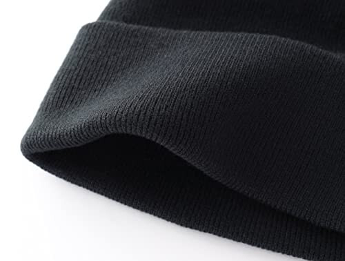 Home Prefer Mens Winter Hats Acrylic Knit Cuff Beanie Cap Warm Womens Beanie Hat - 5