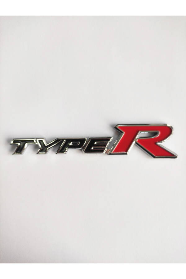 Honda Type R Emblem Sticker Trunk Emblem Letter - 1