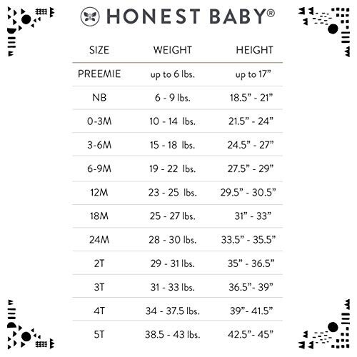 HonestBaby Çoklu Paket 2 Parça Pijama Uyku Giysisi Pijamaları %100 Organik Pamuk Bebek ve Çocuk Erkekler İçin, Unisex - 48