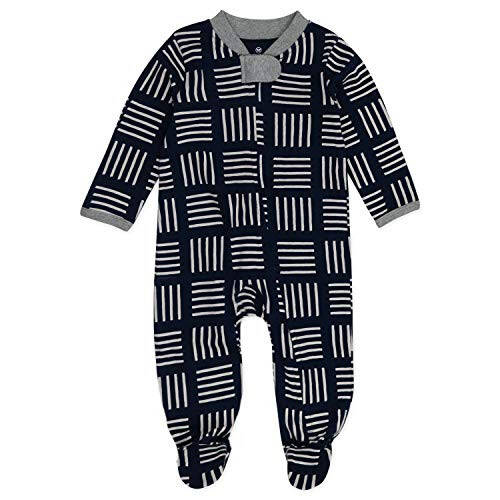 HonestBaby Footed Sleep & Play Pajamas Organic Cotton for Infant Baby Boys (Legacy) - 43