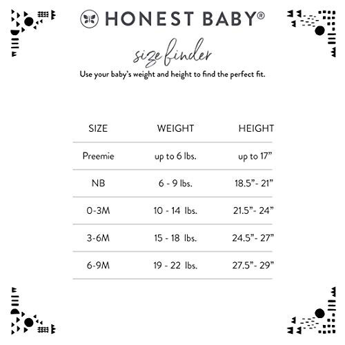 HonestBaby Footed Sleep & Play Pajamas Organic Cotton for Infant Baby Boys (Legacy) - 49