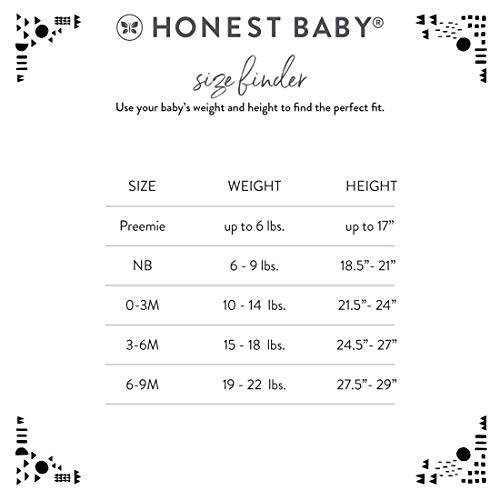 HonestBaby Footed Sleep & Play Pajamas Organic Cotton for Infant Baby Boys (Legacy) - 49