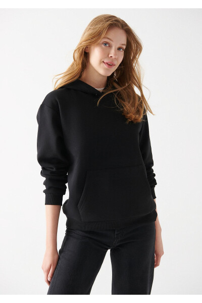 Hooded Black Sweatshirt 8816127-900 - 1