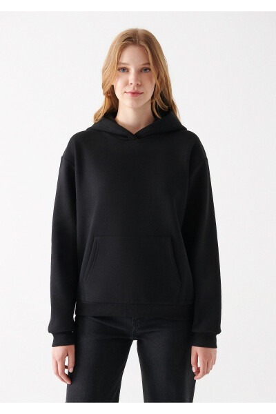 Hooded Black Sweatshirt 8816127-900 - 3