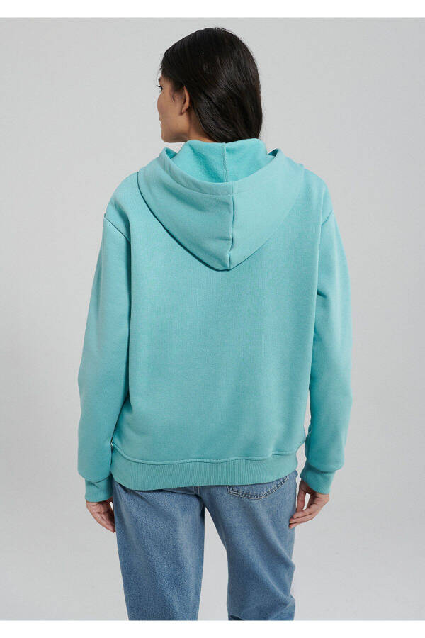 Hooded Blue Basic Sweatshirt 167299-71463 - 19