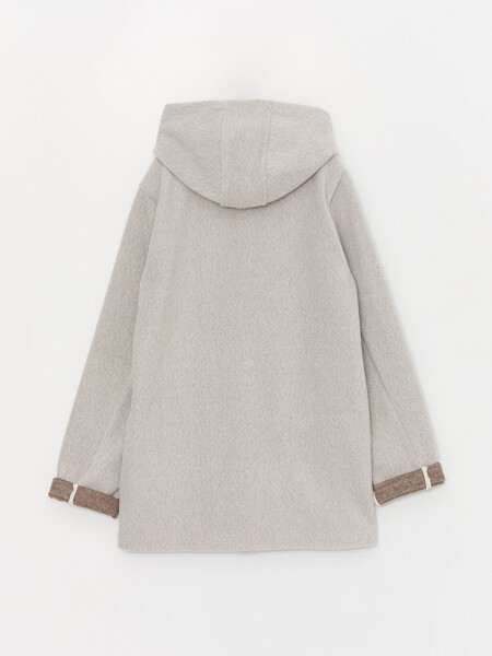 Hooded Boys' Cashmere Coat - 3