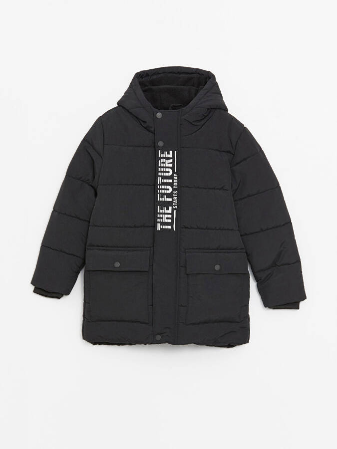 Hooded Boys Down Jacket - 1