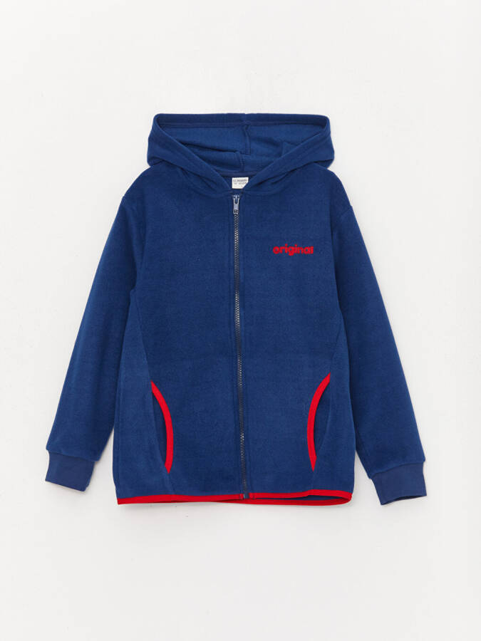 Hooded Boys Fleece Zip-Up Sweatshirt - 5