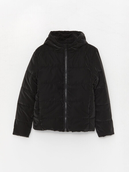 Hooded Boys Puffy Jacket - 1