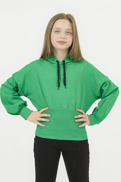 Hooded Girls Sweatshirt - 1