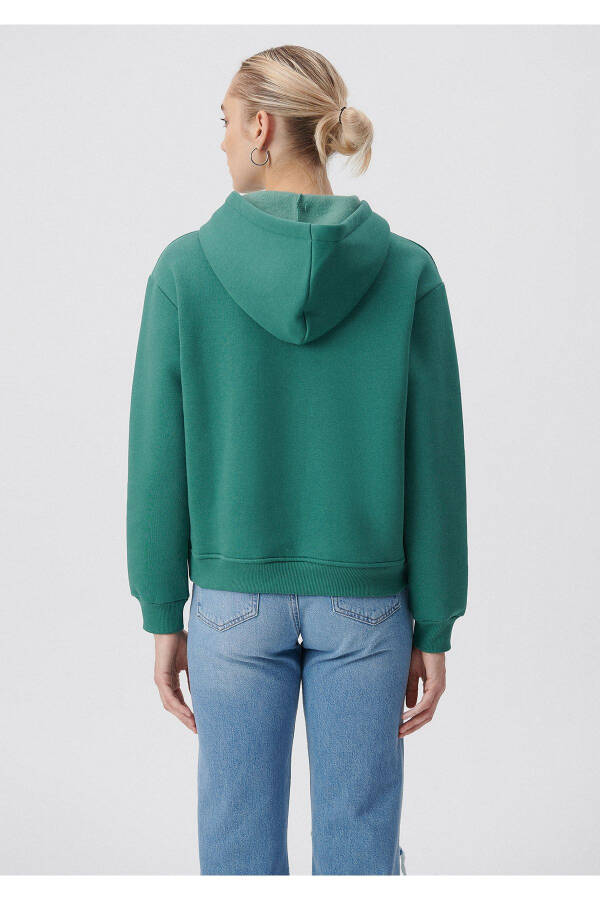 Hooded Green Basic Sweatshirt 167299-71870 - 18