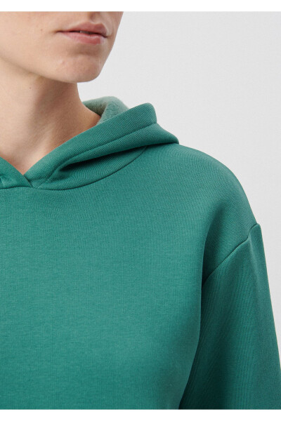 Hooded Green Basic Sweatshirt 167299-71870 - 14