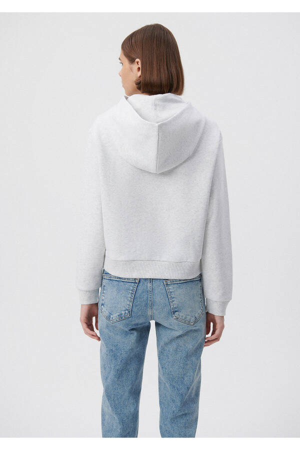 Hooded Grey Basic Sweatshirt 1611771-80196 - 22