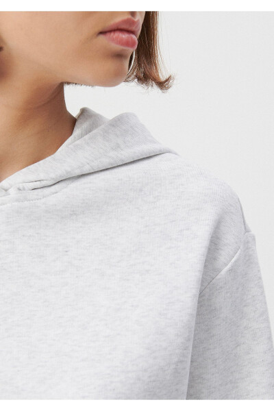 Hooded Grey Basic Sweatshirt 1611771-80196 - 23