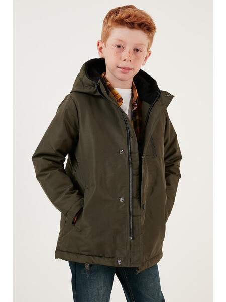 Hooded Jacket with Zippered Pockets 6492325 - 1