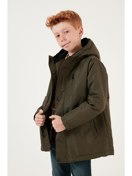 Hooded Jacket with Zippered Pockets 6492325 - 4