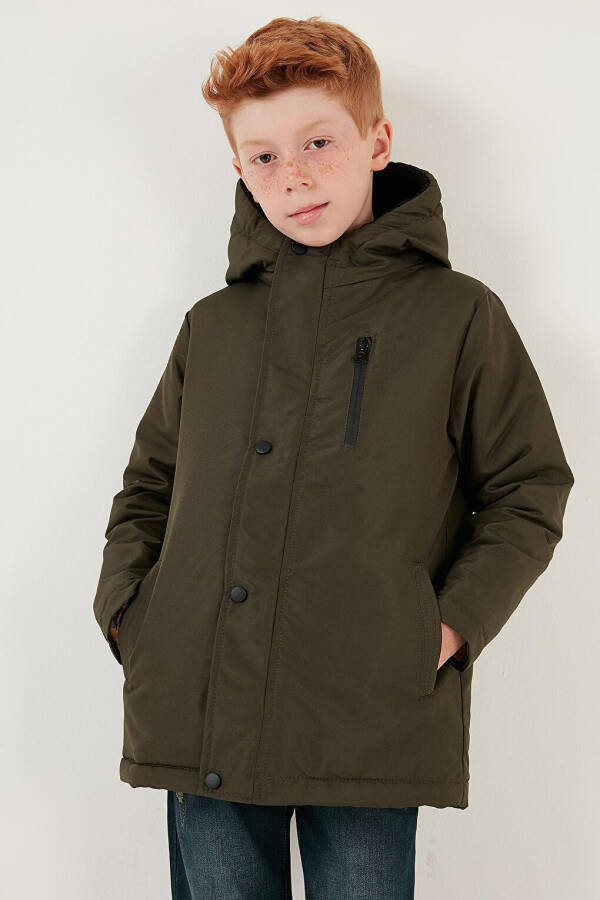 Hooded Jacket with Zippered Pockets 6492325 - 3