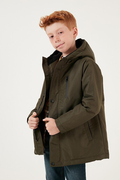 Hooded Jacket with Zippered Pockets 6492325 - 4