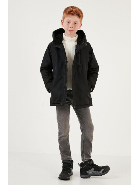 Hooded Jacket with Zippered Pockets 6492325 - 5